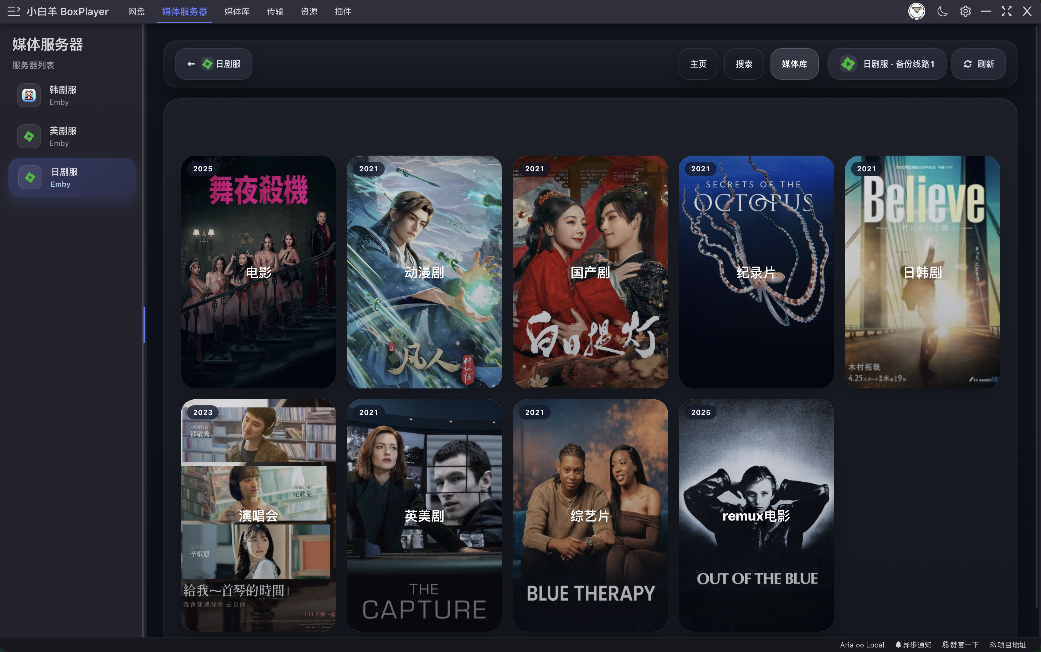 BoxPlayer 视频媒体库海报墙